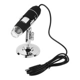 Microscópio Digital Hd Cmos Usb Zoom 1600x 8 Leds 