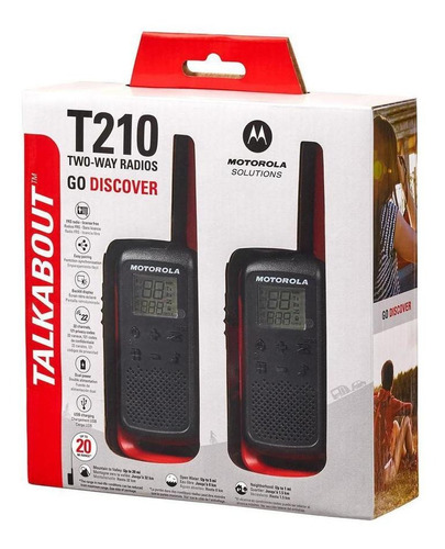 Radio De Comunicación Motorola T210 Walkie Talkie 22 Canales