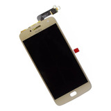 Tela Display Touch Para Moto G5 Plus Dourado + Película Cola