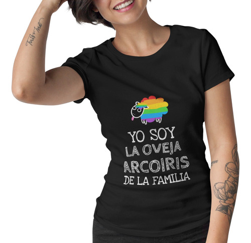 Playera Lgbt Orgullo Gay Pride.oveja Arcoiris.hombre Mujer