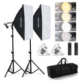 Softbox Kit De Iluminación Fotografía Soft Box 203939...