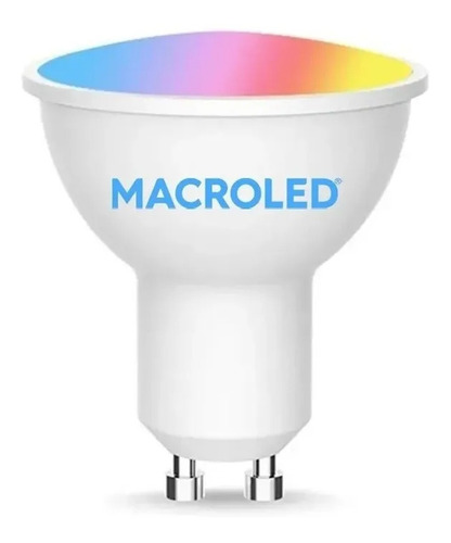 Lampara Led Smart Dicroica Rgb Wifi 5w Gu10 Macroled