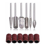 Instrumento De Uñas Acríl Lassum Nail Metal Drill Bits With 