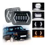 Par Faros Drl Led 5x7 Compatible Jeep Yj Cherokee Xj