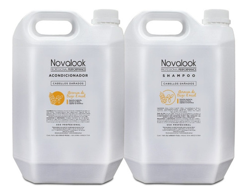 Shampoo Acondicionador Baño Crema Novalook Ger Trigo 5l Comb