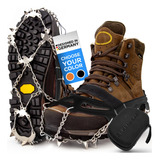 Crampones Premium Para Botas De Nieve De Acero Inoxidable M