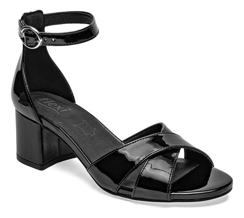 Zapatilla Con Pulsera Flexi 106414 Para Mujer Color Negro E8