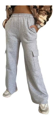 Jogger Cargo Jogging Invierno Oxford Recto Frisado Art.31