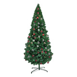 Árvore De Natal Pinheiro Luxo Decorada 1.80m - 60 Enfeites