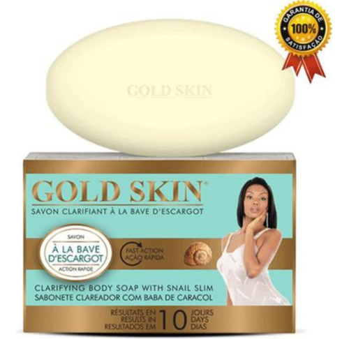 Sabonete Clareador Gold Skin Com Baba De Caracol 180g 