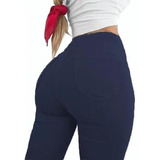 Pantalón Super Skinny Levanta Pompa Mujer Leggins Comodos