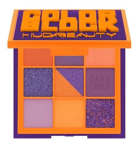 Huda Beauty Obsessions Color Block Orange E Purple Cor Da Sombra Multi