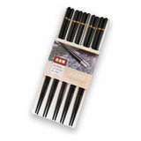 Set Palitos Chinos Alloy 5 Pares Chopstick Estilo Japonés