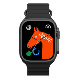 Smartwatch Reloj Inteligente X8 Ultra Naranja Amoled Llamada Color De La Malla Negro