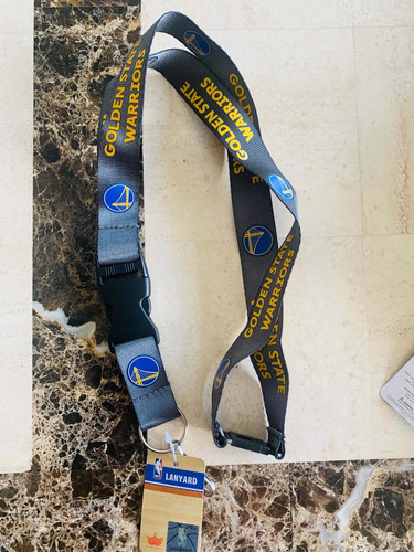 Lanyard Portagafete Y Llaves Nba Golden State Warriors Chrom