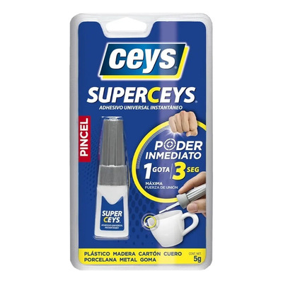 Adhesivo Universal Instantáneo Ceys Poder Inmediat Brocha 5g Color Transparente | MercadoLibre