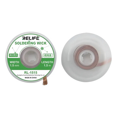 Malla Desoldadora 1.5mm\u002F1.5m Largo Rl-1515 Relife | MercadoLibre