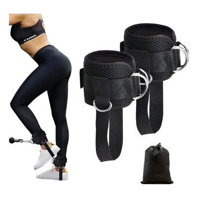 Grilletes Para Tobillo Sanun Negros 43cm Fitness Entrenamiento Gimnasio | MercadoLibre