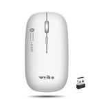 Mouse Inalámbrico Con Bluetooth D Pilas Weibo Rf-5005 Blanco