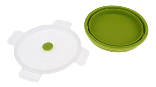 Cuenco Plegable Para Viajes De Camping Verde 900ml