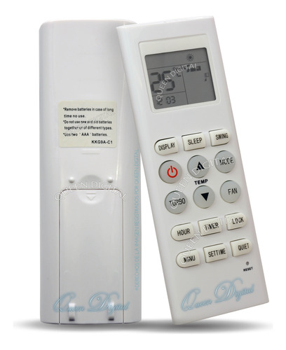 Control Remoto Aire Ac Split Kkg9a-c1 Para Audinac Marshall