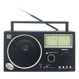 Radio Vintage Bluetooth 3banda Am/fm Usb Negro Daewoo Di-p18
