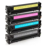 Kit 4x Toner Compatível P/ Hp Cb540 Cp1215 1510 1515 1518