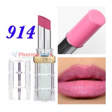 L'oreal Paris Color Riche Shine Lipstick - 914 Glazed Pink.