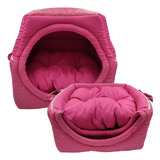 Cama Caminha Para Pet Casinha Toca Túnel Cachorro Gato Tamgg Cor Rosa Liso