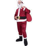 Traje Disfraz De Santa Claus Deluxe Para Adulto 