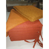 ¡¡ Almohadones Para Silla--5cm. Espesor---tela Y Ecocuero