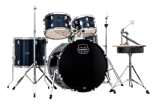 Bateria Acústica Mapex Prodigy Pdg5044t Royal Blue Bumbo 20 