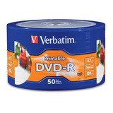 Disco Dvd-r 16x 4.7gb Paquete Con 50 Piezas Imprimible