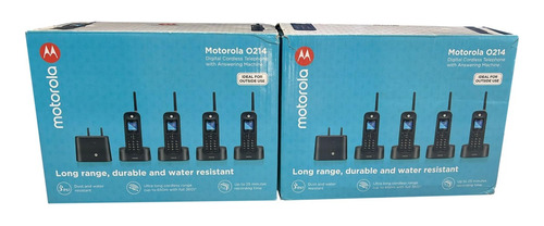 Telefone Motorola 8 Bases 650 Metros Alcance Prova D' Água