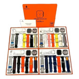 Relógio Smartwatch 9 Ultra S100 Com 7 Sete Pulseiras E Case