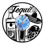 Relógio Disco De Vinil Churrasco Tequila Mexicana - Vac-015