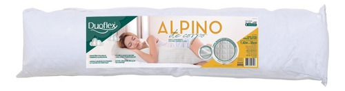 Travesseiro Alpino De Corpo 200 Fios Capa Algodão Duoflex Cor Branco