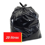 Saco De Lixo Preto 20 Litros - 300 Un. Lixo Pia E Banheiro