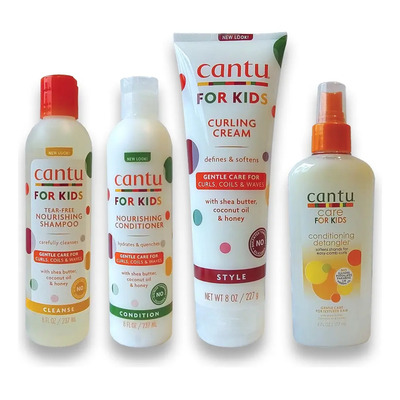 Cantu Niños 4pack Shampoo + Acond + Crema + Desenredante | MercadoLibre