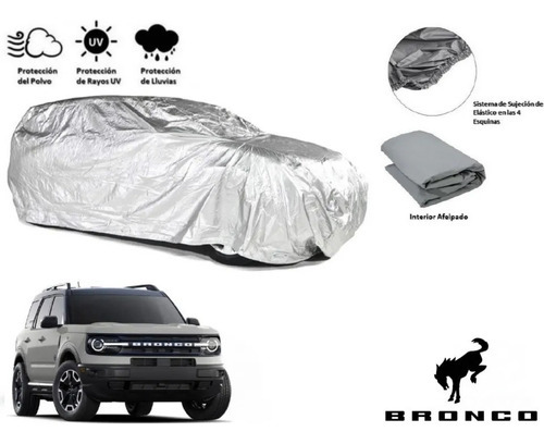 Cubierta Funda Cubreauto Afelpada Ford Bronco Sport 2024