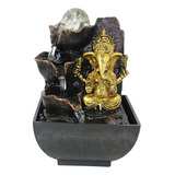 Buda Ganesha Estatua Mesa Fuente De Agua Zen 13cmx13cmx18cm