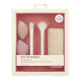 Real Techniques Skin Radiance Kit Set De Brochas Esponja 