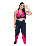 Conjunto Calça Legging Plus Size Roupa Academia Legging 