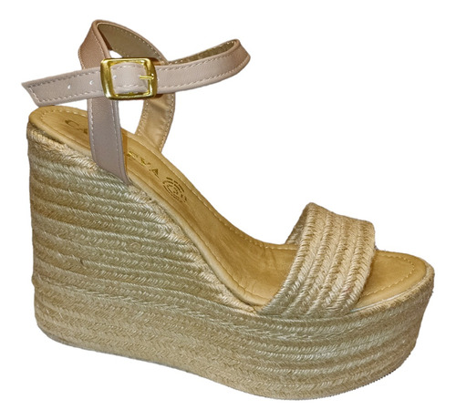 Alpargata Huarache Plataforma Moda Mujer Yute 346 Leya