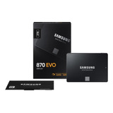 Disco Sólido Interno Samsung 870 Evo Mz-77e2t0 2tb Negro