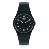 Reloj Swatch So28b100 Masa Unisex (modelo: So28b100) Color De La Correa Negro Color Del Bisel Acero Inoxidable Color Del Fondo Negro
