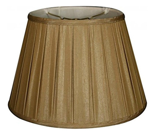 Royal Designs Empire Side Pleat Lampara Basica Shade Antiq