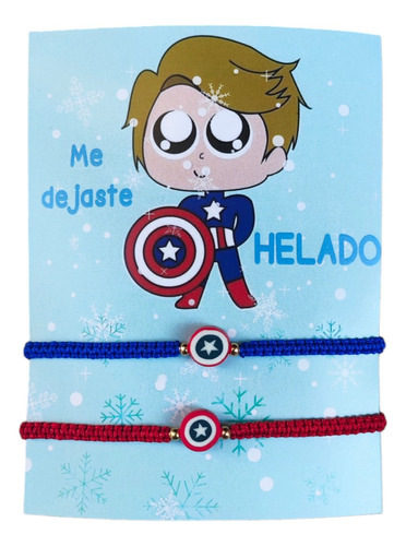 Pulseras Capitan America Vengadores Avengers Pareja Y Amigos