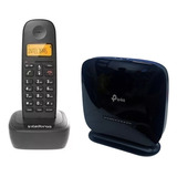 Kit Telefone Sem Fio + Roteador Voip Sip Fácil Instalação