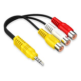 Cable Plug 3.5 17mm A Rca Hembra Audio Y Video.